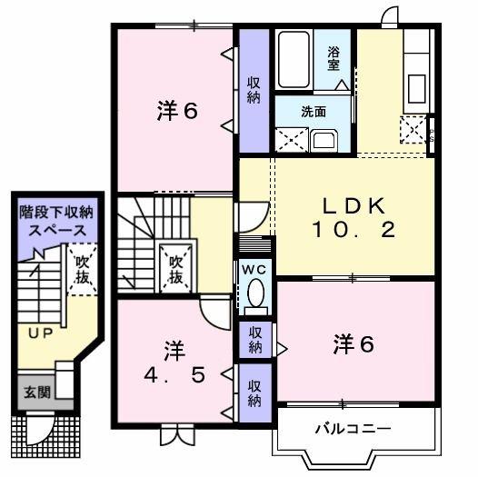 リバティベル・3(3LDK/2階)の間取り写真