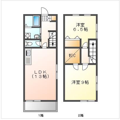 EXE COURT(2LDK/1階)の間取り写真