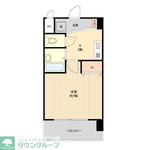 パークフラッツ金山(1K/10階)の間取り写真