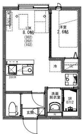 KEIAI RESIDENCE 新柏II(1LDK/3階)の間取り写真