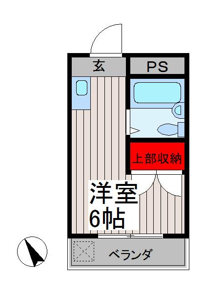 メゾンドパルク(ワンルーム/1階)の間取り写真