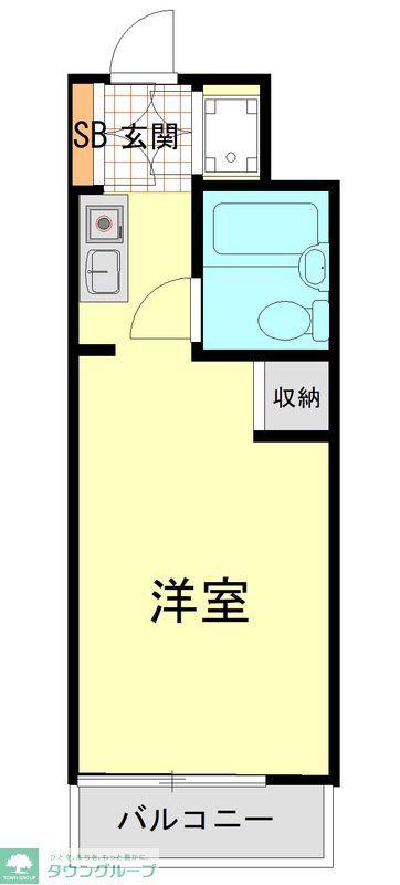 サンホワイト磯子(ワンルーム/3階)の間取り写真