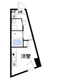 柏木ビル(ワンルーム/5階)の間取り写真