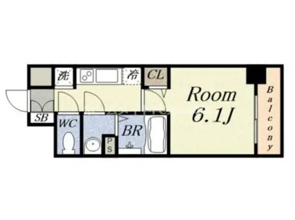 プレサンス DOMECITY コレーレ(1K/9階)の間取り写真