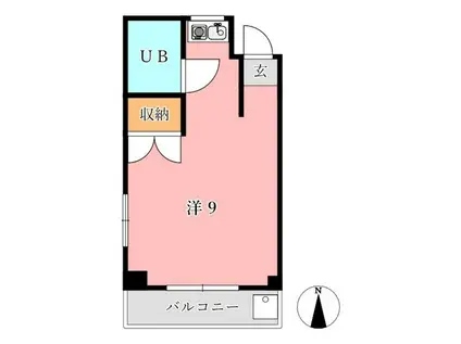 井上ビル(ワンルーム/3階)の間取り写真