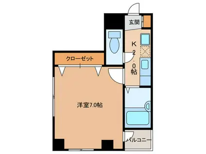 小石川YSレジデンス(1K/3階)の間取り写真