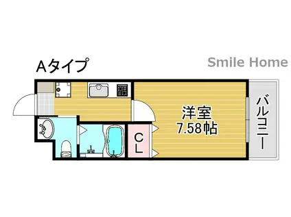 FDS FELICE KOHAMA(1K/1階)の間取り写真