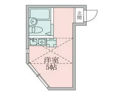 アーバンプレイス落合A棟(ワンルーム/2階)の間取り写真