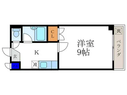 BOIS DE BOULOGNE(1K/3階)の間取り写真