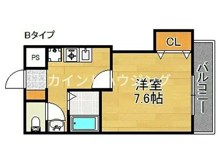 MPLAZA住吉公園弐番館(1K/7階)の間取り写真