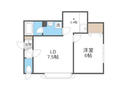 フォーサイトアベニュー(1LDK/3階)の間取り写真