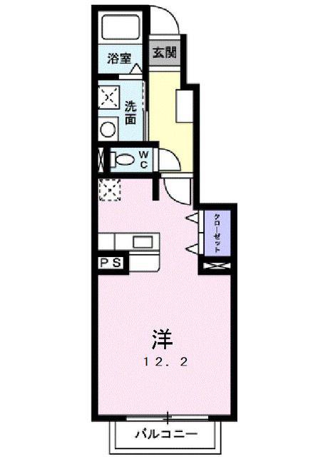 メゾンスマップ(ワンルーム/1階)の間取り写真