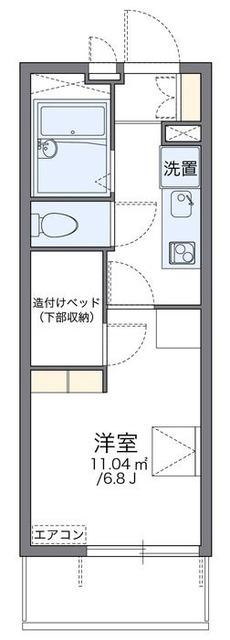 レオパレスリバーヴィレッジM(1K/3階)の間取り写真