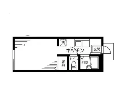 ベルヴ初台(1K/1階)の間取り写真