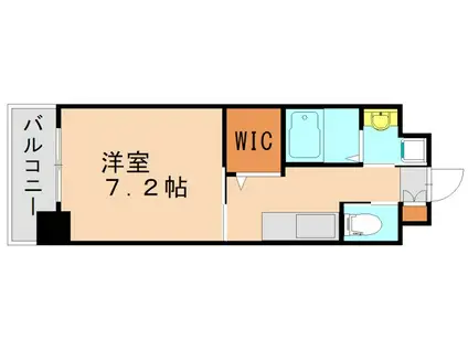 ウイングス重住(1K/2階)の間取り写真