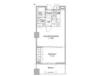 コンフォリア東池袋ウエスト(1LDK/13階)の間取り写真