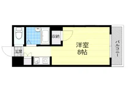 ネクストステージ(ワンルーム/3階)の間取り写真