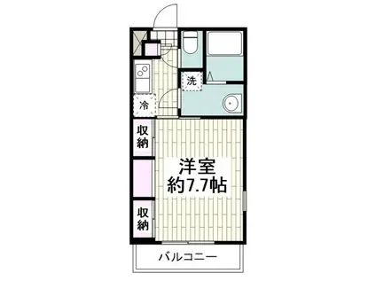 リブリ・ジュネス聖(1K/1階)の間取り写真