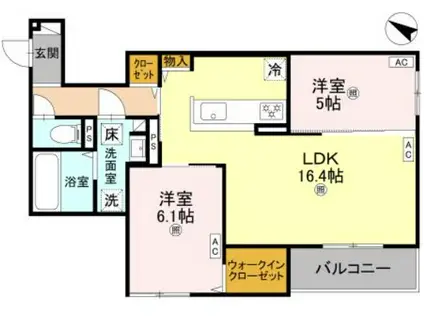 RETREAT(2LDK/2階)の間取り写真