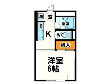 HEIM 匠(1K/1階)の間取り写真