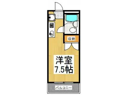 メゾン・ド・ラポール(ワンルーム/3階)の間取り写真