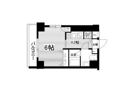 ライツェント石島(1K/5階)の間取り写真