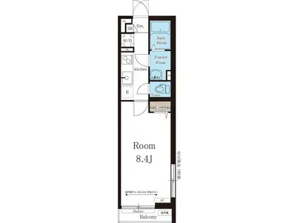 リブリ・プレジール志村三丁目(1K/2階)の間取り写真