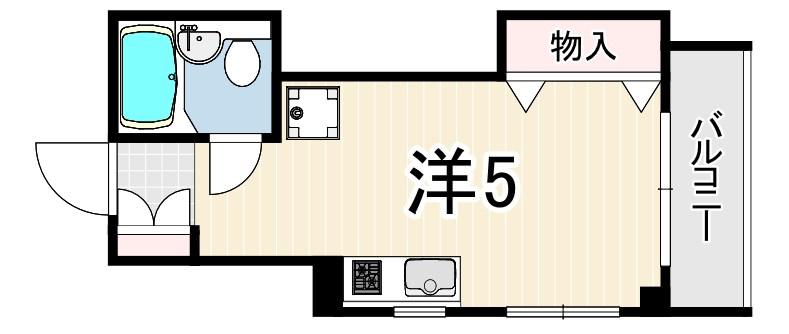 I・Tビル(1K/3階)の間取り写真