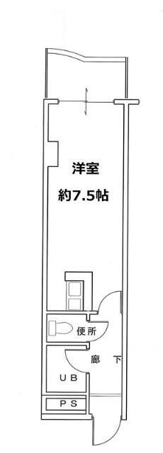 扇インペリアルコート(ワンルーム/4階)の間取り写真