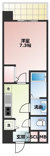 S-RESIDENCE新大阪駅前(1K/14階)の間取り写真