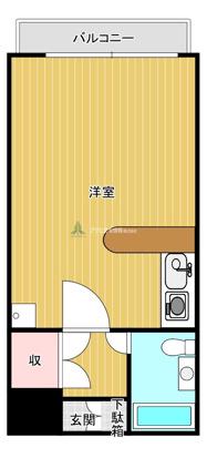 グレース御井(ワンルーム/1階)の間取り写真