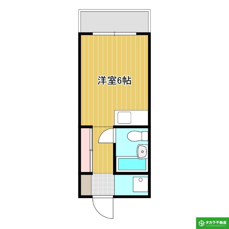 ミキハウス大在(ワンルーム/3階)の間取り写真