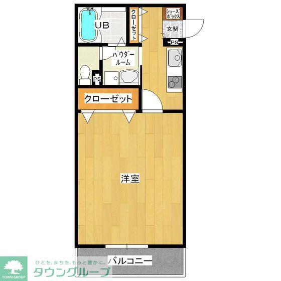 アライバル(1K/3階)の間取り写真