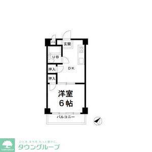 MARSA五香(1DK/2階)の間取り写真