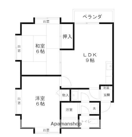 エクセレンテ(2LDK/2階)の間取り写真