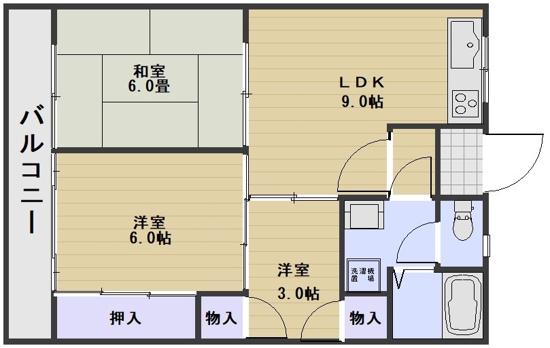TIERRA芳泉(3LDK/4階)の間取り写真