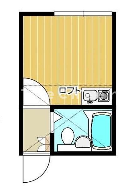 ロイヤルパレス六番館(ワンルーム/2階)の間取り写真