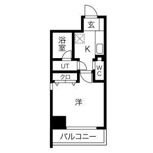 PULCHRA IMAIKE(1K/2階)の間取り写真