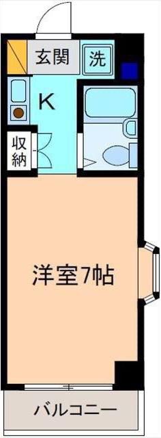 OMレジデンス金沢十三間町(1K/3階)の間取り写真