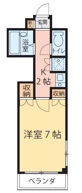 エトワール仙台第一(1K/1階)の間取り写真