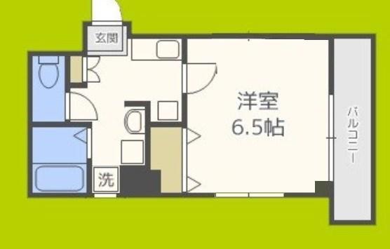 みおつくし堂島(1K/5階)の間取り写真
