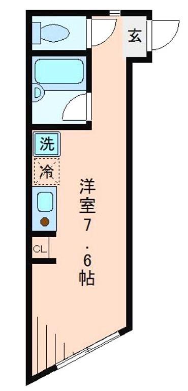 東京メトロ銀座線 浅草駅(東武・都営・メトロ) 徒歩12分 3階建 築11年(ワンルーム/1階)の間取り写真