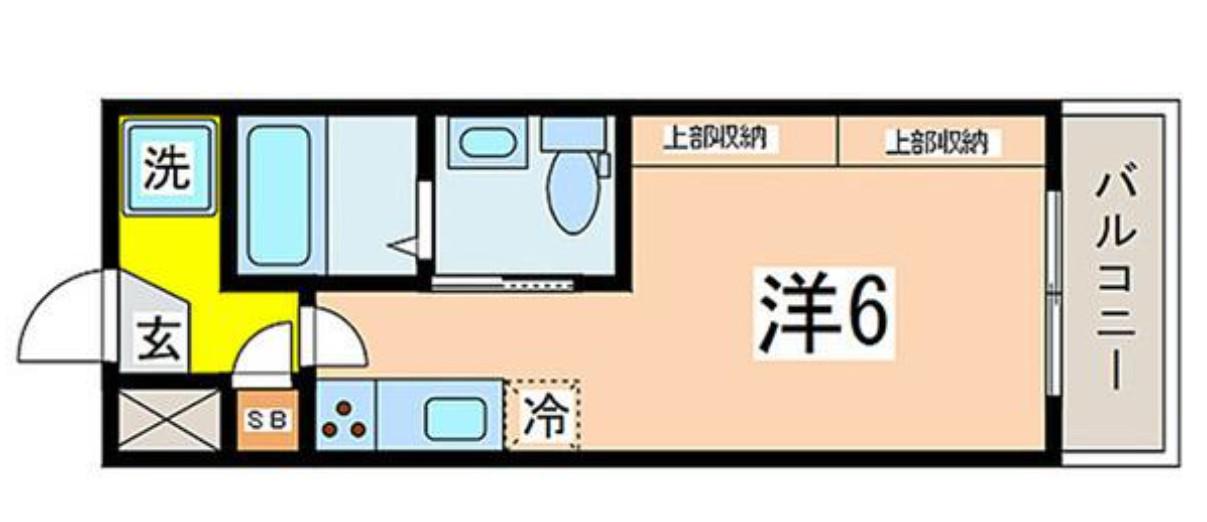 フジメゾン千駄木(ワンルーム/2階)の間取り写真