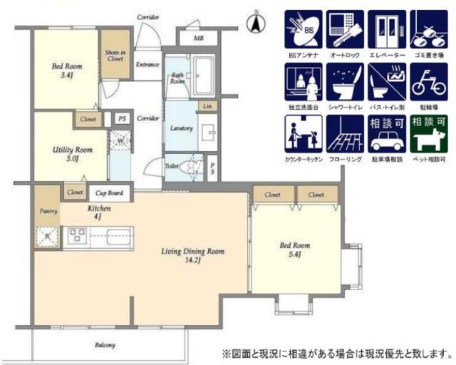 RESTA目黒(2SLDK/2階)の間取り写真