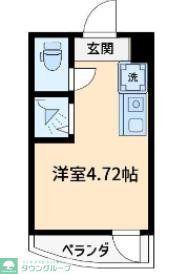 CUBE KANAMACHI V(ワンルーム/3階)の間取り写真