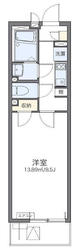 レオネクスト港北(1K/1階)の間取り写真