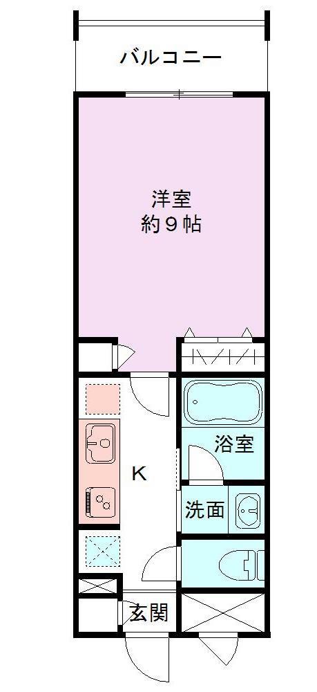 ロンドベル新和(1K/4階)の間取り写真