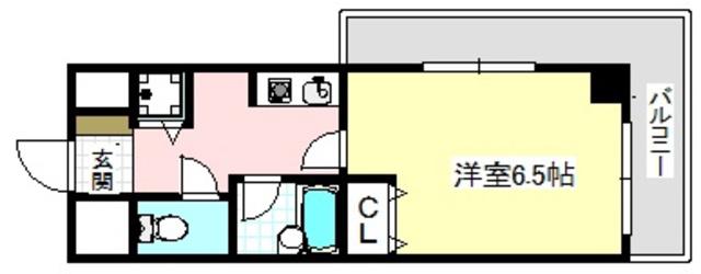 美穂が丘サカタハイツ(1K/2階)の間取り写真
