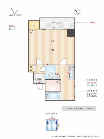 ロイヤル神屋71(1K/7階)の間取り写真