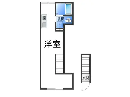 BR MAISON堺石津(ワンルーム/2階)の間取り写真